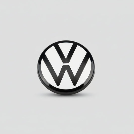 White Front & Rear Badge Set VW