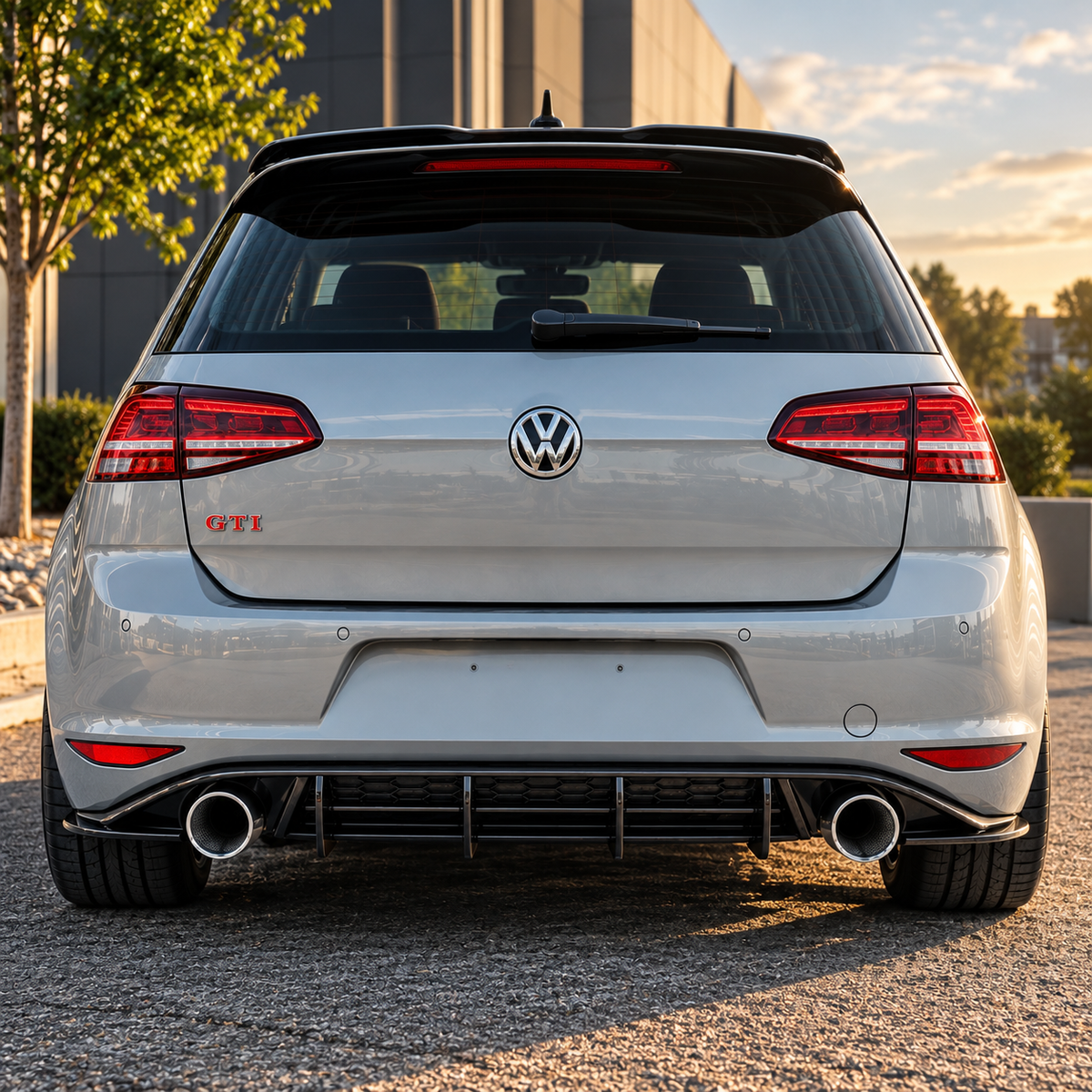Aletín de difusor trasero para VW Golf 7 GTI (2013–2017)