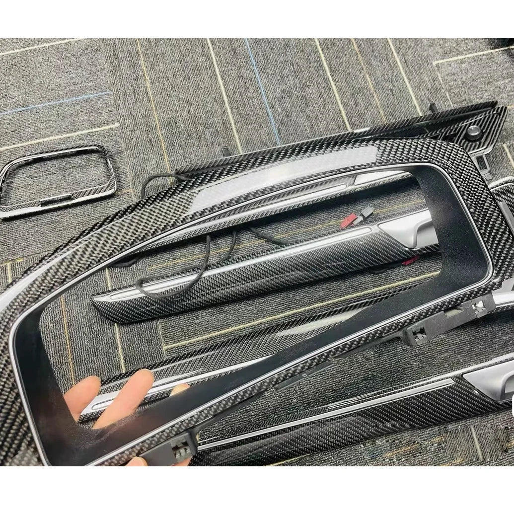 Kit de molduras interiores de fibra de carbono real | VW Golf 7-7.5