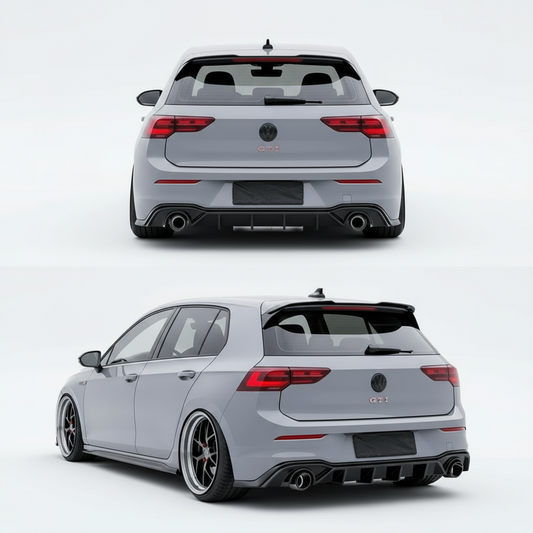 VWMK7 Aero Rear Diffuser for Golf 8 GTI / R-Line (2020–2024)