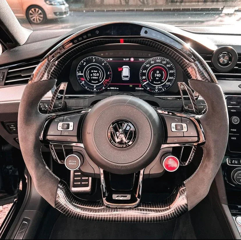 Große Carbon-Schaltwippen | Golf, Polo, Passat, Tiguan (ab 2013)