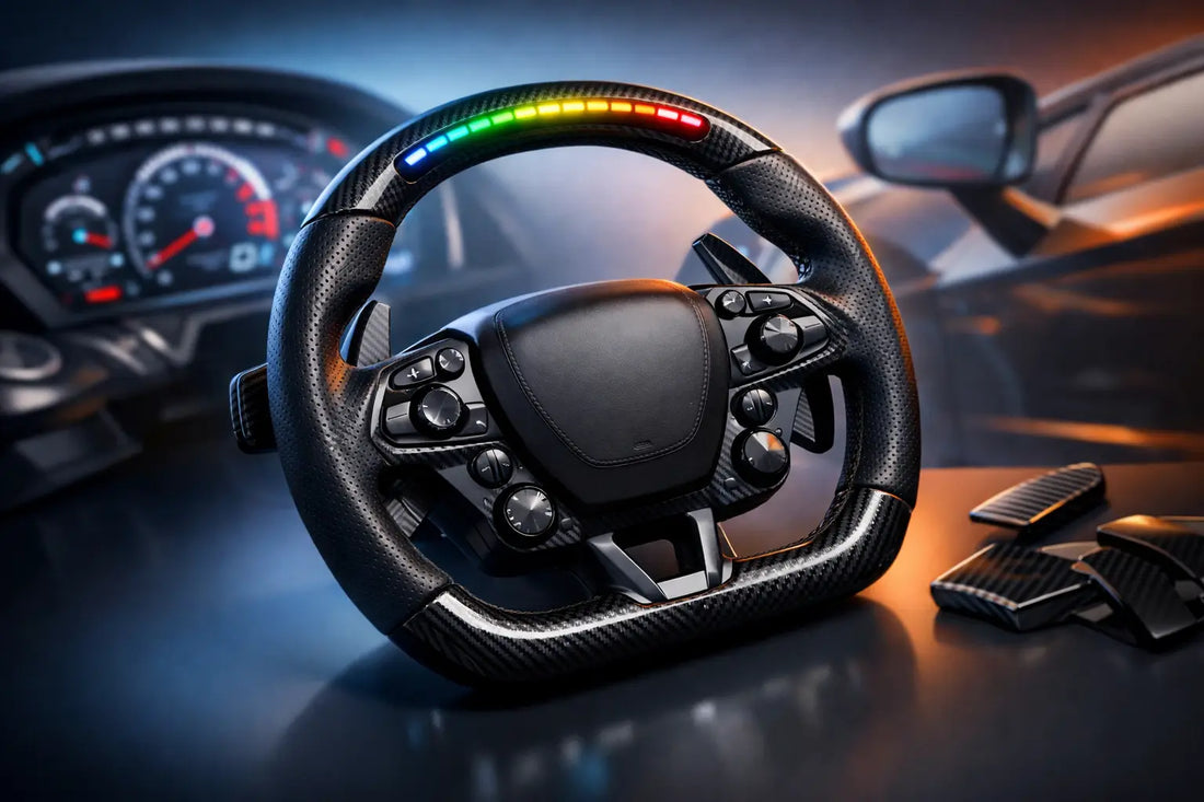 Carbon LED Steering Wheel Review