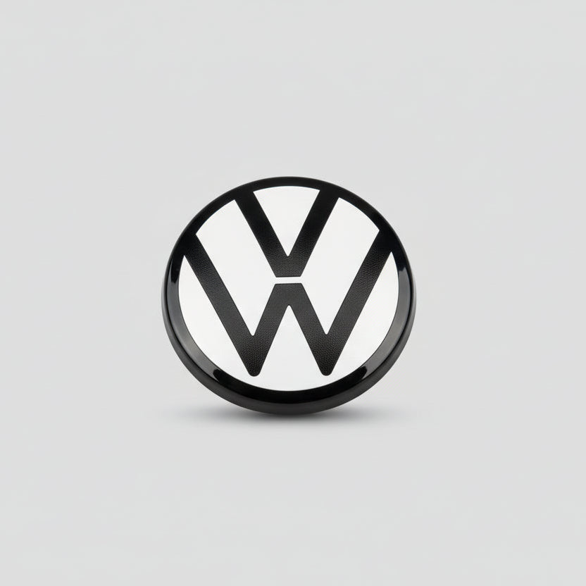 White Front & Rear Badge Set VW