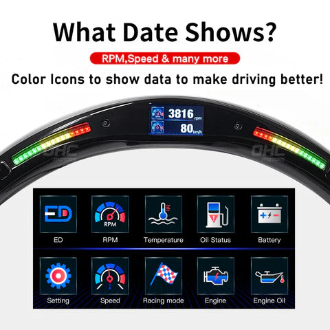 Carbon LED Steering Wheel 2013-2020 GTI | R | Rline (Ready In Stock)