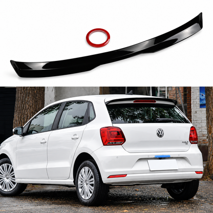 Alerón de techo trasero en negro brillante | VW Polo MK5 6R/6C y MK6 AW