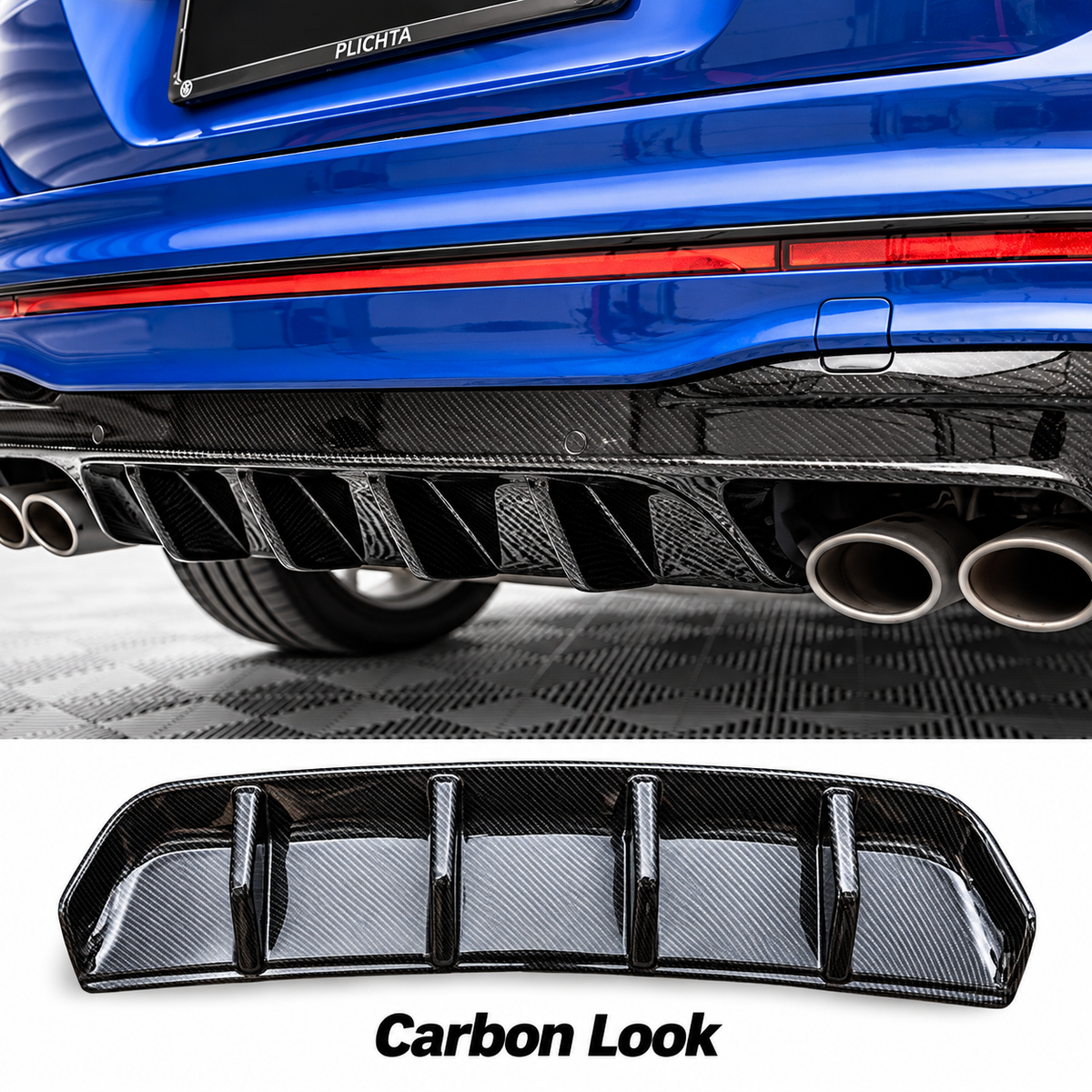 Difusor trasero y divisores laterales | VW Tiguan MK2 Facelift 2020–2023