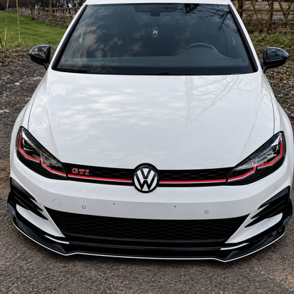 Juego de emblemas delantero y trasero blancos | Golf, Polo, T-roc, Tiguan