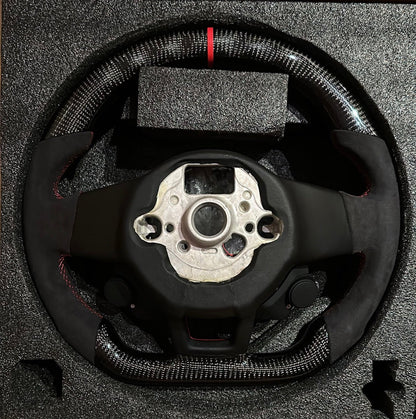 In-Stock Alcantara Carbon LED Steering Wheel | VW Golf 7 GTI R, Polo,Jetta (2013+)