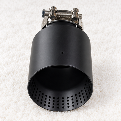 Punta de escape estilo Akrapovic | Acero inoxidable negro mate
