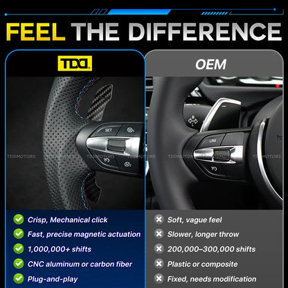 Magnetic Carbon Fiber Paddle Shifters For BMW