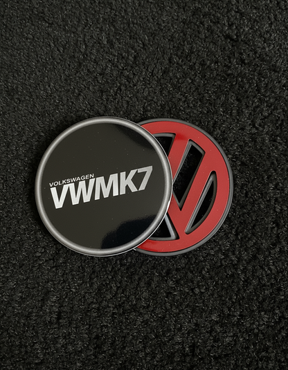Steering Wheel Black VW Logo Badge for VW GTI | R | R-Line (2013–2020)