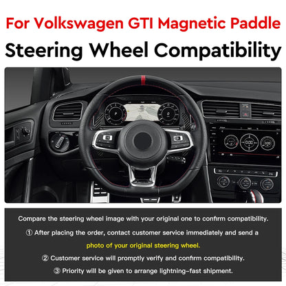Magnetic Carbon Fiber Paddle Shifters For VW GTI | R | R-Line (2013–2020)