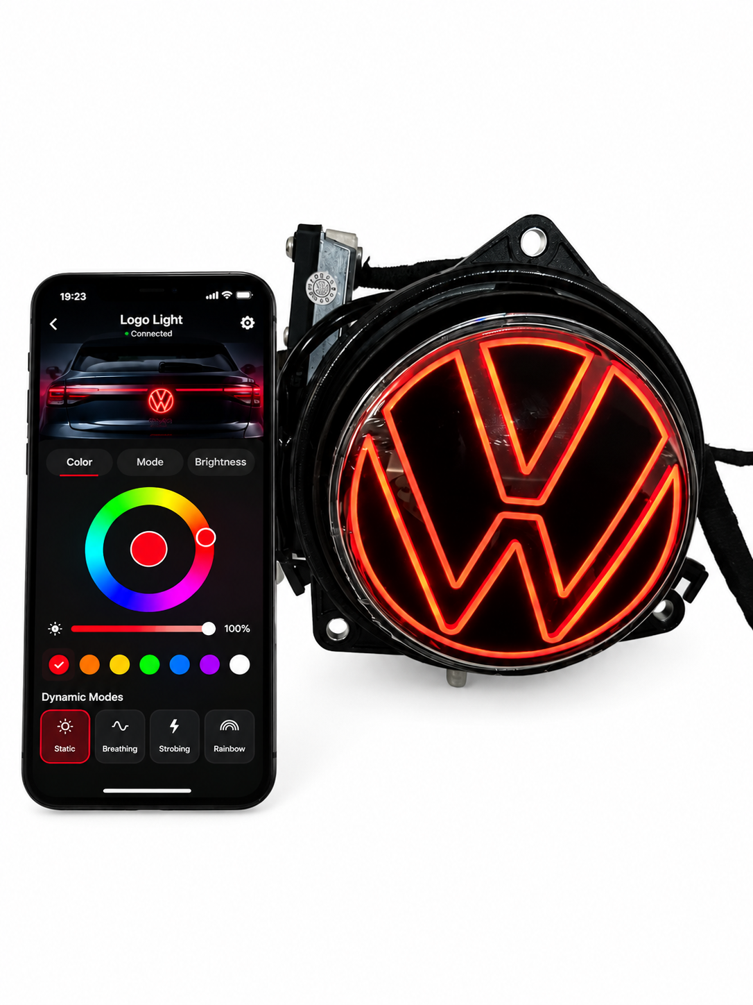 Rear Illuminated LED Emblem VW Golf 8