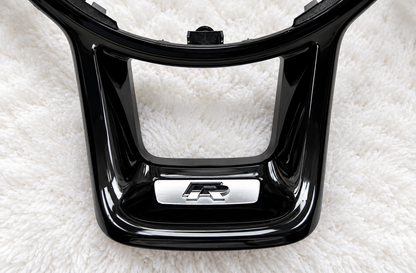 Embellecedor del volante en negro brillante para VW | Golf 7 y 7.5 Gti R, Polo Gti, Tiguan R-line
