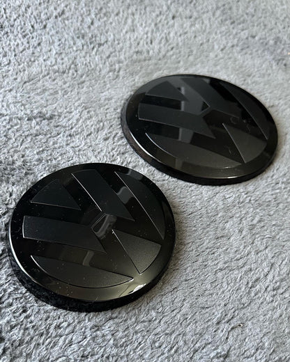 Black Front & Rear Emblem Set VW