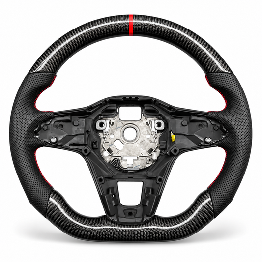 Volante de carbono | VW Golf 8 GTI R, Polo, T-roc, Tiguan (2020+)