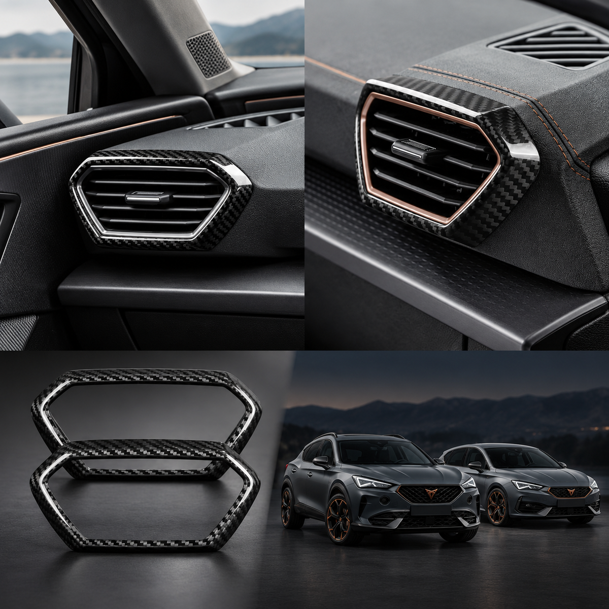 Carbon Fiber Air Outlet Trim | Cupra Formentor & Leon