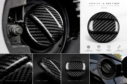 Carbon Fiber Fuel Tank Cap Trim | VW Golf 7, Golf 8, Beetle, Scirocco