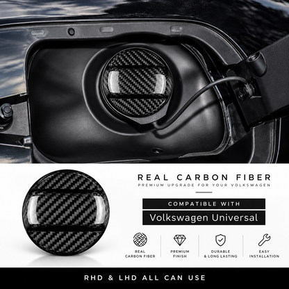 Carbon Fiber Fuel Tank Cap Trim | VW Golf 7, Golf 8, Beetle, Scirocco