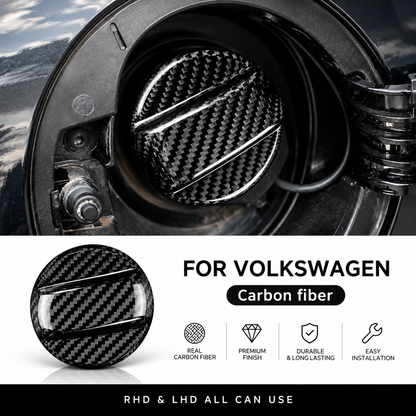Carbon Fiber Fuel Tank Cap Trim | VW Golf 7, Golf 8, Beetle, Scirocco