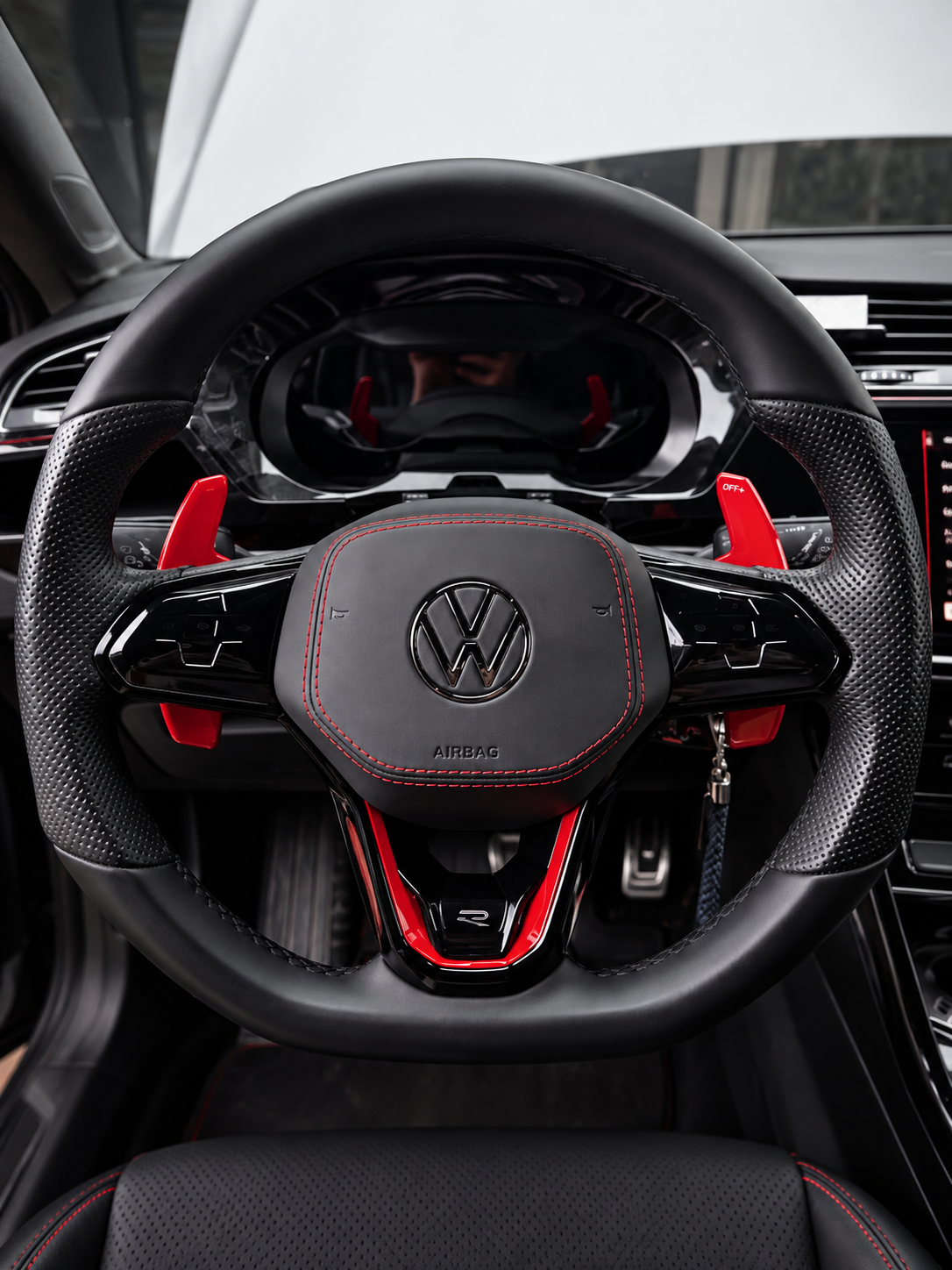 Leather Airbag Cover  – VW Golf 8,Tiguan,T-roc 2021+