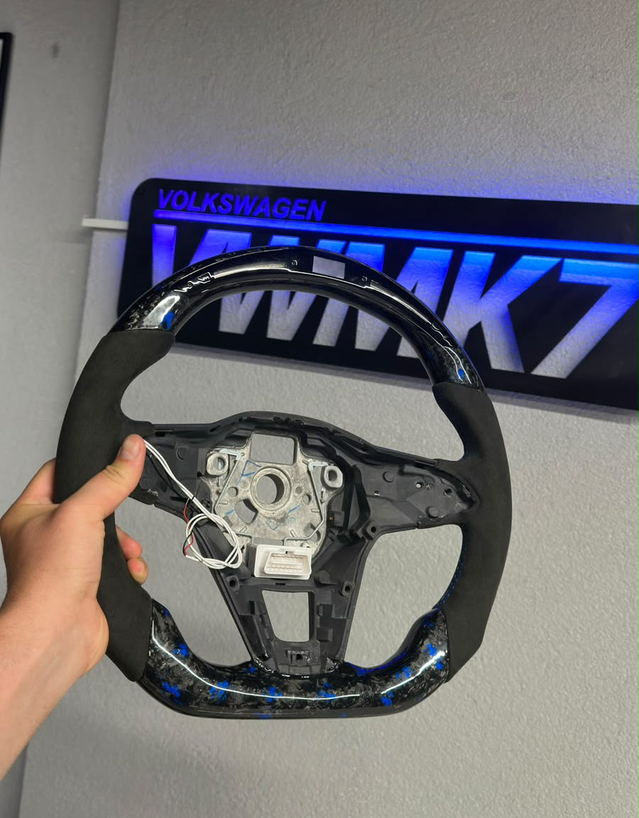 In-Stock F-Carbon Steering Wheel | VW Golf 8 GTI R, Polo, T-roc, Tiguan (2020+)