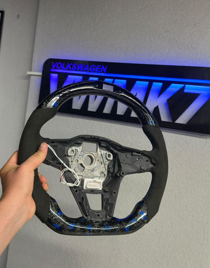In-Stock F-Carbon Steering Wheel | VW Golf 8 GTI R, Polo, T-roc, Tiguan (2020+)