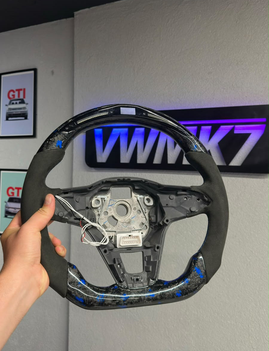 In-Stock F-Carbon Steering Wheel | VW Golf 8 GTI R, Polo, T-roc, Tiguan (2020+)