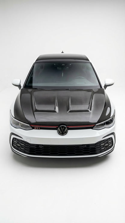 Carbon Fiber Hood Bonnet for VW Golf 8