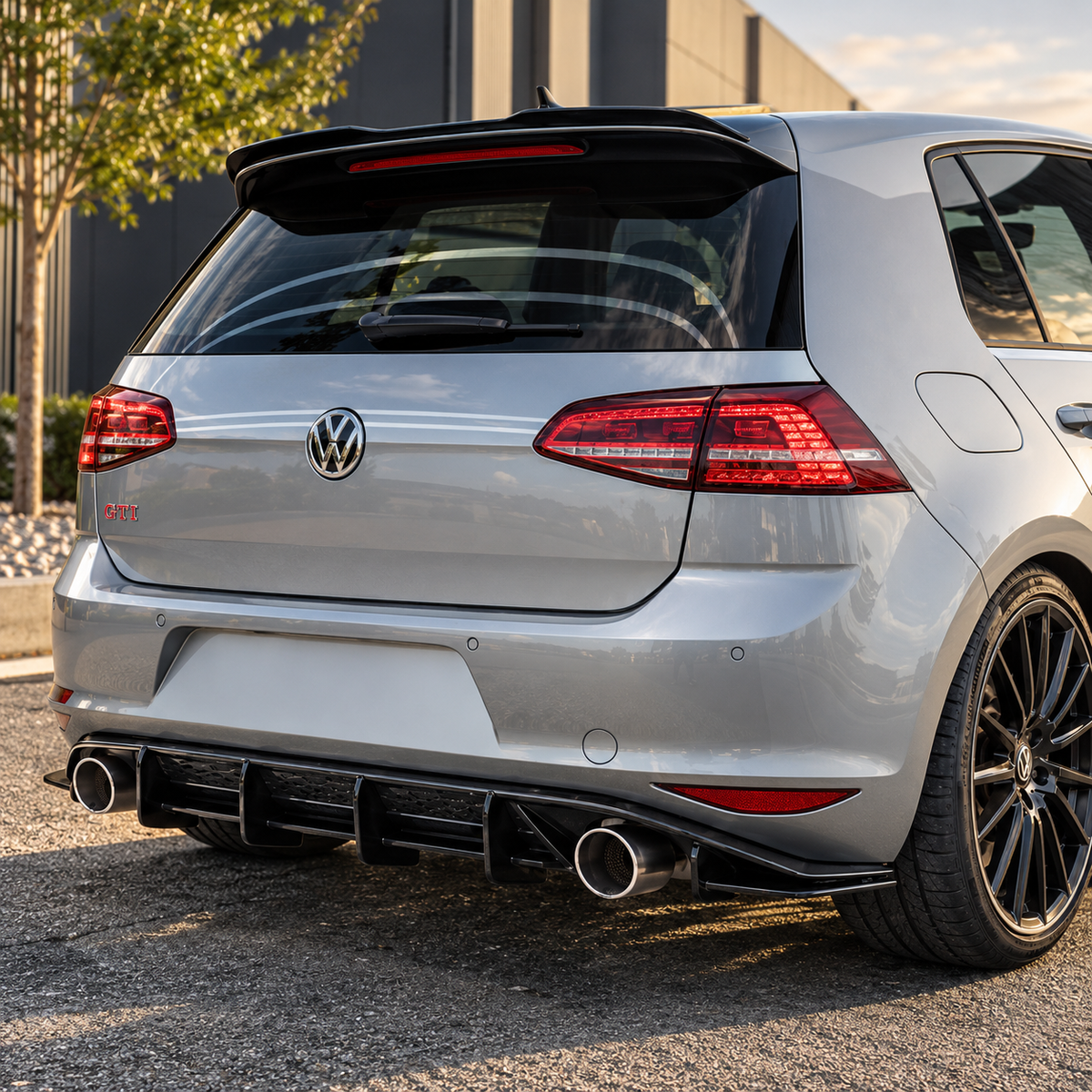 Aletín de difusor trasero para VW Golf 7 GTI (2013–2017)