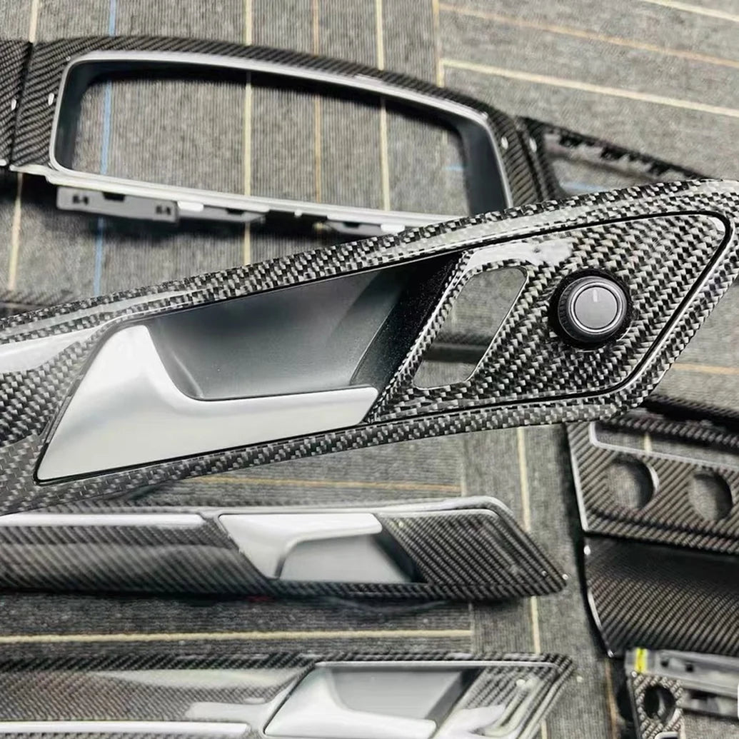Kit de molduras interiores de fibra de carbono real | VW Golf 7-7.5