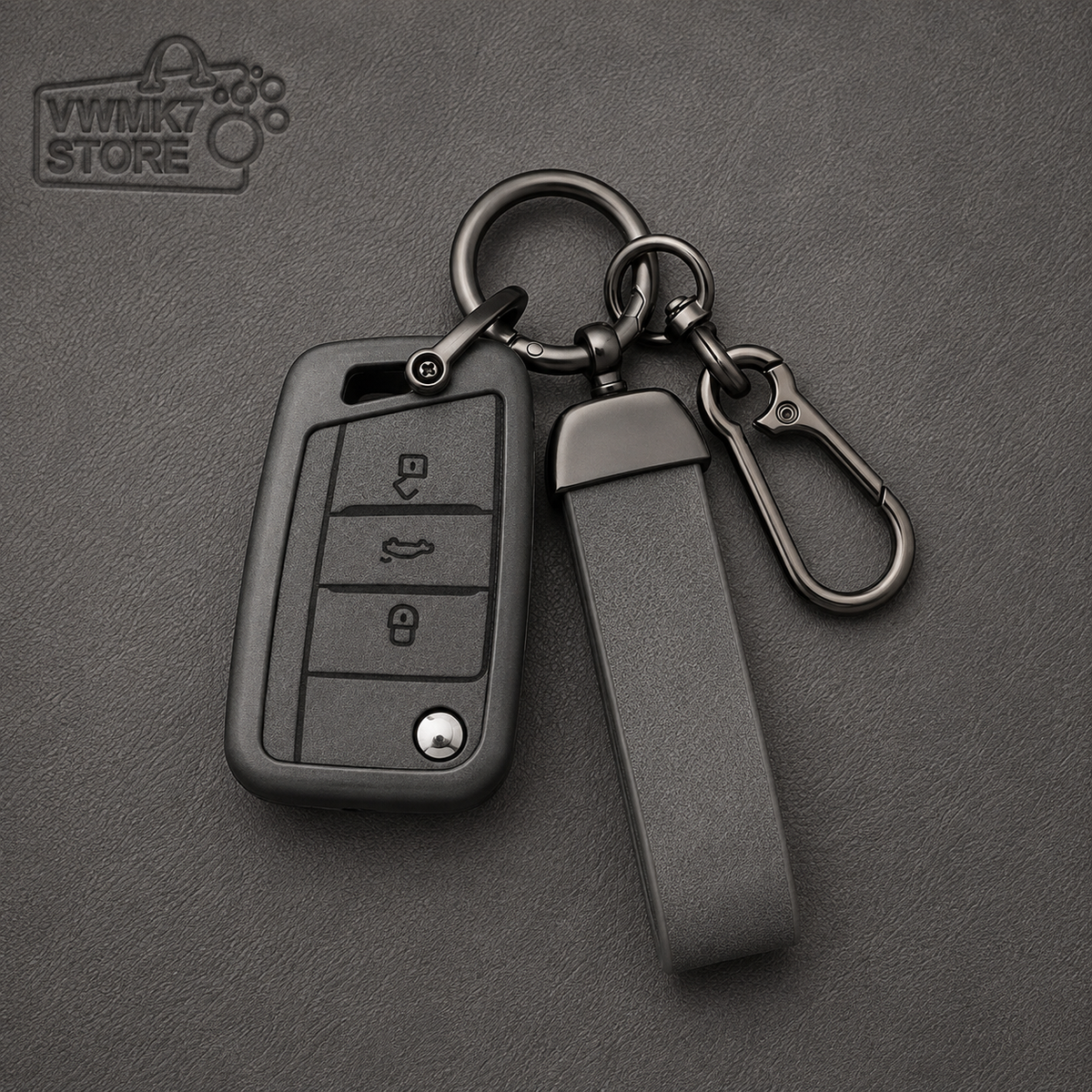 Funda de silicona premium para llave de VW Golf 7, GTI, Polo, T-Cross, T-Roc y más