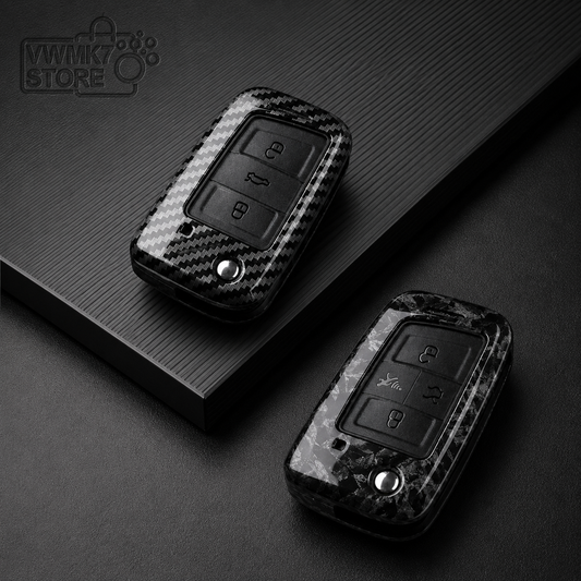 Carbon Fiber Key Case for VW Golf 7, Tiguan, MK2 & SEAT