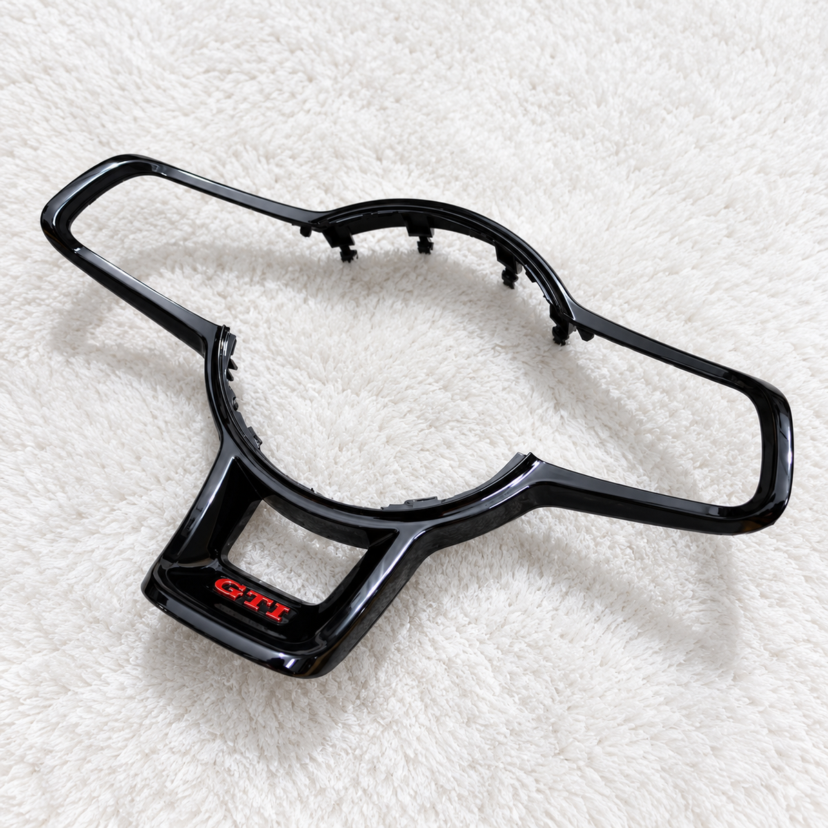 Embellecedor del volante en negro brillante para VW | Golf 7 y 7.5 Gti R, Polo Gti, Tiguan R-line