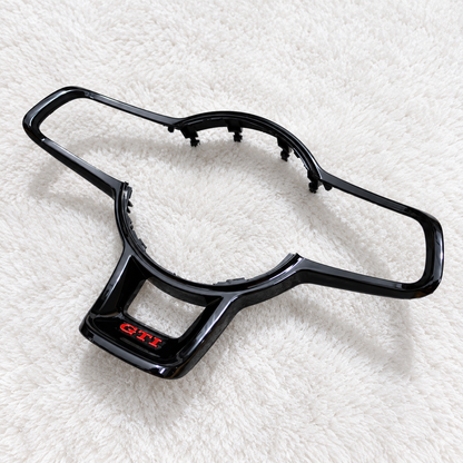 Embellecedor del volante en negro brillante para VW | Golf 7 y 7.5 Gti R, Polo Gti, Tiguan R-line