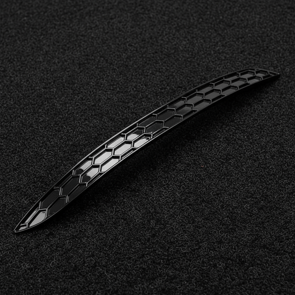 Gloss Black Honeycomb Rear Reflector Cover for VW Golf 8 / 8.5