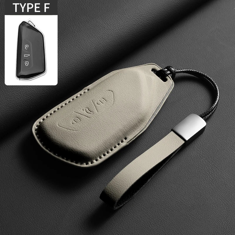 VW Leather Key Case | Golf 8 , ID.3, ID.4 & Cupra