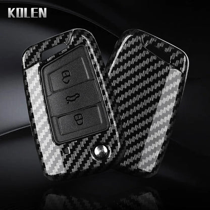 Carbon Fiber Key Case for VW Golf 7, Tiguan, MK2 & SEAT