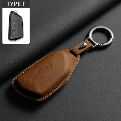 VW Leather Key Case | Golf 8 , ID.3, ID.4 & Cupra