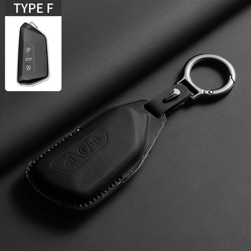 VW Leather Key Case | Golf 8 , ID.3, ID.4 & Cupra