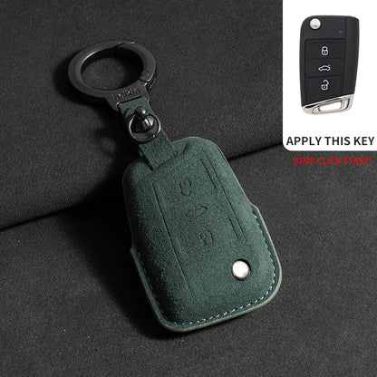 Premium Suede Key Case & Key Holder for VW Golf 7, Golf 8, Tiguan & More