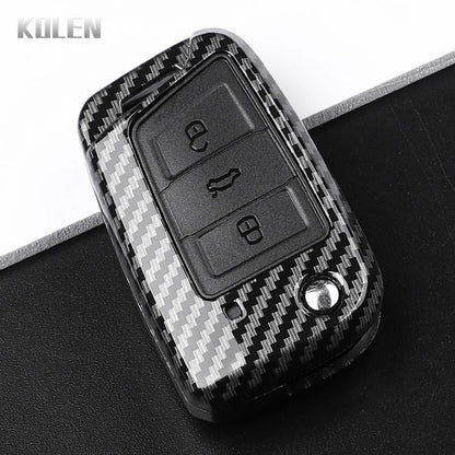 Carbon Fiber Key Case for VW Golf 7, Tiguan, MK2 & SEAT