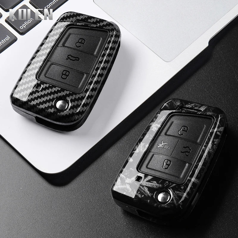 Carbon Fiber Key Case for VW Golf 7, Tiguan, MK2 & SEAT
