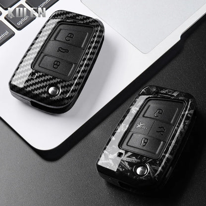 Carbon Fiber Key Case for VW Golf 7, Tiguan, MK2 & SEAT