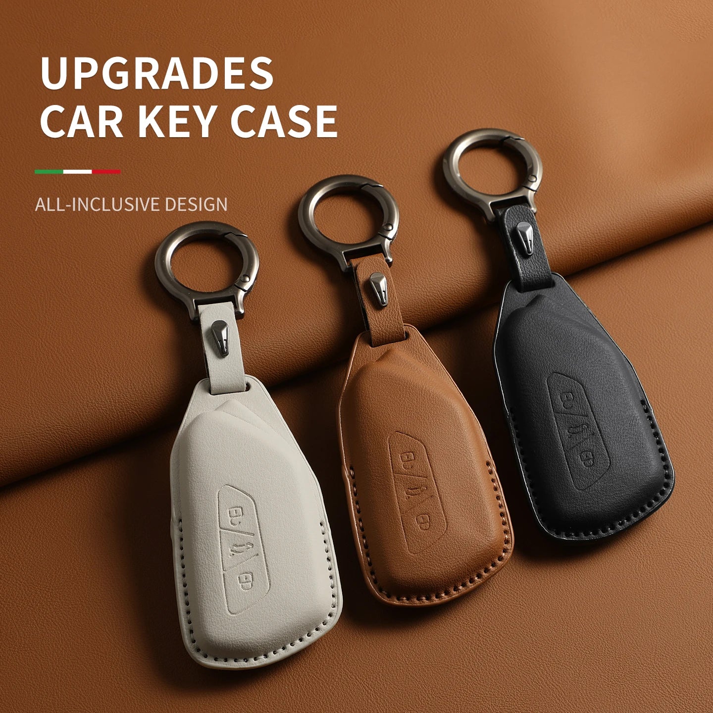 VW Leather Key Case | Golf 8 , ID.3, ID.4 & Cupra