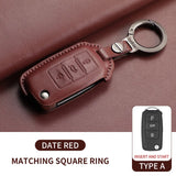 Funda de piel premium para llave de coche VW Golf 7, Golf 7.5, Tiguan y Passat
