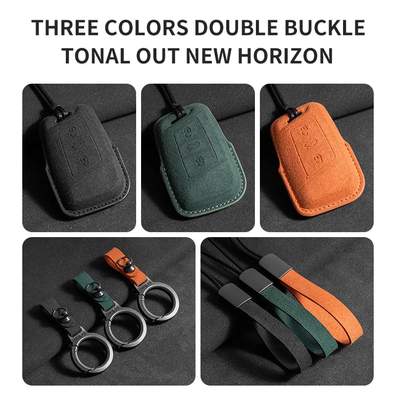 Premium Suede Key Case & Key Holder for VW Golf 7, Golf 8, Tiguan & More