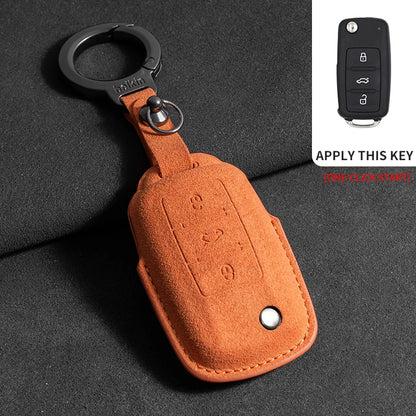 Premium Suede Key Case & Key Holder for VW Golf 7, Golf 8, Tiguan & More