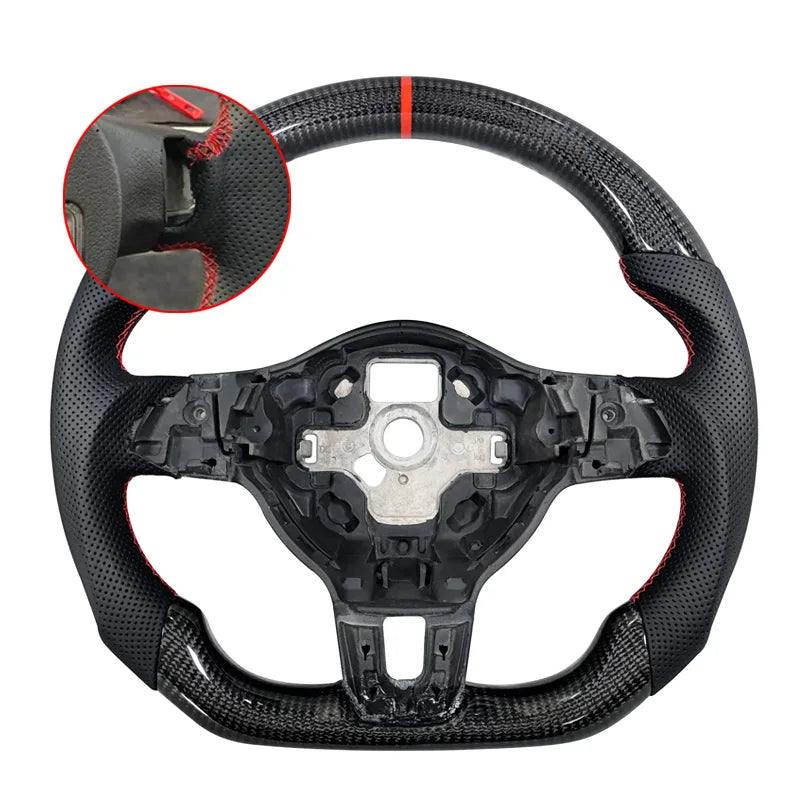 Carbon Steering Wheel 2009–2013 Mk6 GTI R GTD  VW Ready In Stock