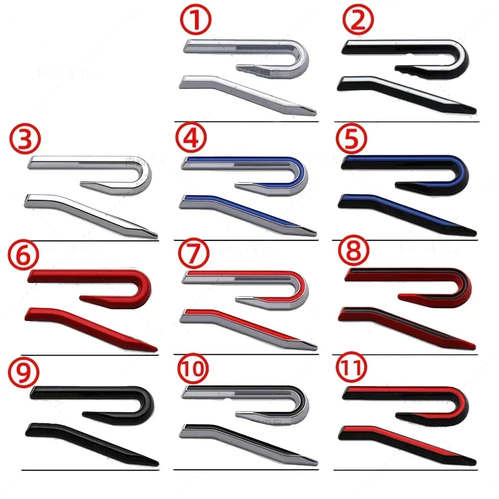Metal Front Grille & Rear Trunk Emblem Stickers VW | New R